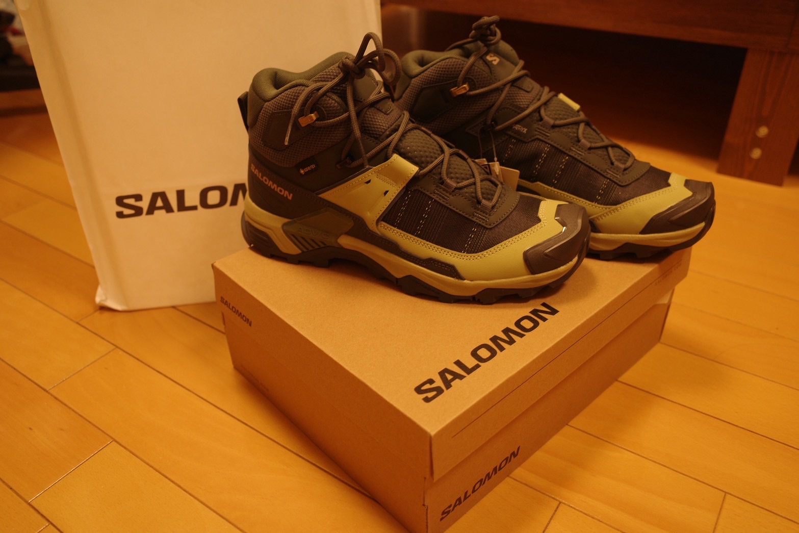 誕生日プレゼントでもらったサロモン X ULTRA 5 MID GORE-TEX
